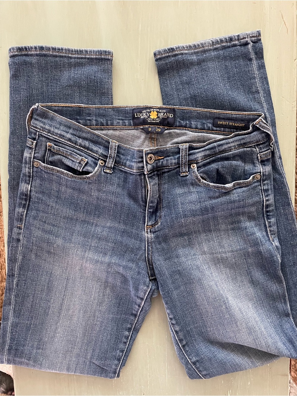 Lucky Brand Women’s Sweet Straight Jeans - Faded Blue Wash size 8/29L